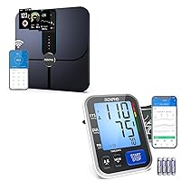 Blood Pressure Monitor and Smart Scale, Body Fat Scale with TFT LCD, Scale for Body Weight with 18 Metrics