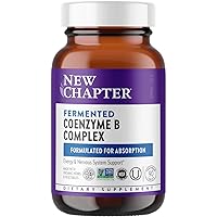 New Chapter Vitamin B Complex – Fermented Coenzyme B Complex Rich in Vitamin B12 + Vitamin B6 + Biotin + Made with Organic Ingredients - 90 ct