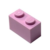 LEGO Parts and Pieces: Bright Pink (Light Purple) 1x2 Brick x100