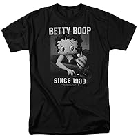 Betty Boop Men's On The Line T-Shirt XXXX-Large Black