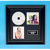 Dua Lipa Signed Photo & CD In Luxury Handmade Wooden Frame & AFTAL Member Certificate Of Authenticity Autograph Music Memorabilia Poster Cold Heart Cover