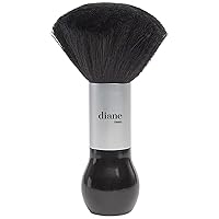 Diane Neck Duster – Barber and Salon Brush to Remove Loose Hair from Neckline and Ears After Haircut, Professional and Home Use, Soft Nylon Bristles, Stand Up Base, 7.5”, Large, D9851