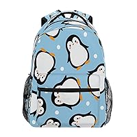 MNSRUU Penguin Backpacks for School Elementary,Kid Bookbag Penguin Toddler Backpack