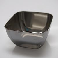 Mini Appetizers Dessert Plastic Bowls, 18 Pcs, 2 1/2-Inch (Silver)