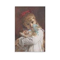 AYTGBF Vintage Victorian Love And Romance Image Painting Wall Art Poster (1) Canvas Painting Wall Art Poster for Bedroom Living Room Decor 12x18inch(30x45cm) Unframe-style
