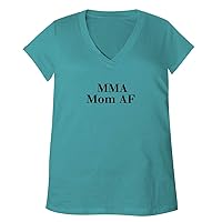 MMA Mom AF - Adult Bella + Canvas B6035 Women's V-Neck T-Shirt