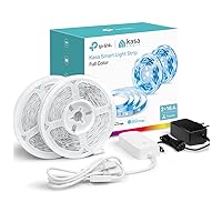 LED Light Strip, RGB, 32.8ft(2 Rolls of 16.4ft.) Wi-Fi LED Strip Works w/ Alexa & Google Assistant,High Brightness, Trimmable, Up to 25,000 Hours,2Yr Warranty (KL400L10),Multicolor