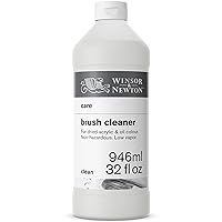 Winsor & Newton Brush Cleaner & Restorer, 32.0-oz Bottle