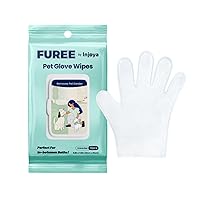 Injoya Hypoallergenic Pet Wipes for Dogs: Paw Wipes, Butt Wipes, Deodorizing Easy-to-Use Dog Bath Gloves & Natural Cleansers for Outdoor Walking & Hiking, Traveling, Non-Toxic, Cruelty-Free.