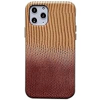 Leather Embossing Phone Case, for Apple iPhone 11 Pro Max Fully Wrapped Flocking Lining Back Phone Cover [Screen & Camera Protection] Beige