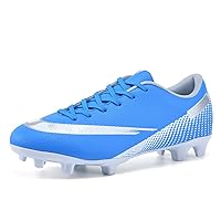 Boys Girls Soccer Cleats Indoor Soccer Shoes for Kids Football Cleats Professional Athletic Turf Shoes Little Kid/Big Kid