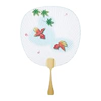 Made in Japan 2725 Shirakawa Fan (Goldfish and Cherry Blossoms)