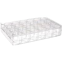United Scientific™ F1004 Non-Sterile Polystyrene Well Pate | 24 Wells | Desinged for Laboratory, Classroom, or Home Use | Pack of 10