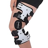 OA Unloader Knee Brace for Osteoarthritis, Arthritis Pain Relief, Cartilage Repair, Bone on Bone Knee Joint Pain, Lateral Degeneration Knee Support (White, Right Knee)