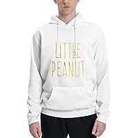 Mens Athletic Hoodie Little-Peanut Gym Long Sleeve Hooded Sweatshirt Pullover With Pocket