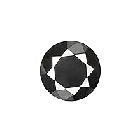 Ring Size Moissanite Diamond 5.50 Carat Round Brilliant Cut Black Moissanite Loose Gemstone