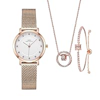 Women Watches Sets Gifts for Women Mom Wife Quartz Wrist Watch Bracelet Set