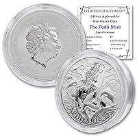 2022 P 1 oz Tuvaluan Silver Aphrodite Coin - Gods of Olympus Series Brilliant Uncirculated (in Capsule) $1 Seller BU