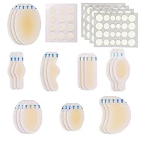 Hydrocolloid Bandages, 24 Blister Pads and 252 Acne Patches, Pimple Patches for Face, Blister Bandages Cushion for Foot, Toe, Heel Blister Prevention & Recovery