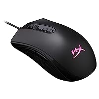 HyperX Pulsefire Core - RGB Gaming Mouse, Software Controlled RGB Light Effects & Macro Customization, Pixart 3327 Sensor up to 6,200DPI, 7 Programmable Buttons, Mouse Weight 87g (Renewed)