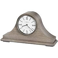 Howard Miller Meade Mantel Clock II 549-613 – Seaside Gray Finish, Charcoal Gray Accents, Antique Home Décor, Automatic Nighttime Chime Shut Off, Quartz Single-Chime Movement