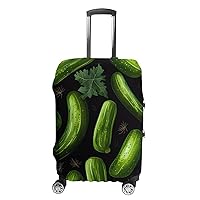 Pickle Cucumbers Travel Luggage Case Cover Elastic Washable Suitcase Protector Fits 19-32 Inch Luggage