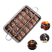 Baking Pan Brownie Copper Pan with Built-In Slicer Cake Muffin Pan Baking Beginners and Cake Lovers