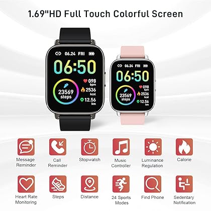 Smart Watch 2022 Ver. Watches for Men Women, Fitness Tracker 1.69