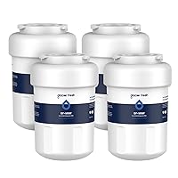 GLACIER FRESH MWF Water Filters for GE Refrigerators, NSF 42 Replacement for SmartWater MWFP, MWFA, GWF, HDX FMG-1, WFC1201, RWF1060, 197D6321P006, Kenmore 9991, 4 Pack