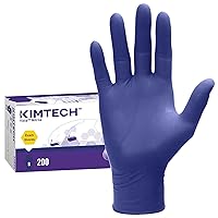 Kimtech™ Vista™ Nitrile Exam Gloves (62826) 4.3 Mil, Ambidextrous, 9.5”, S, 200 Nitrile Gloves / Box Blue