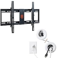 ECHOGEAR Tilting TV Wall Mount with Low Profile Design & in-Wall Cable Management Kit - for TVs Up to 70