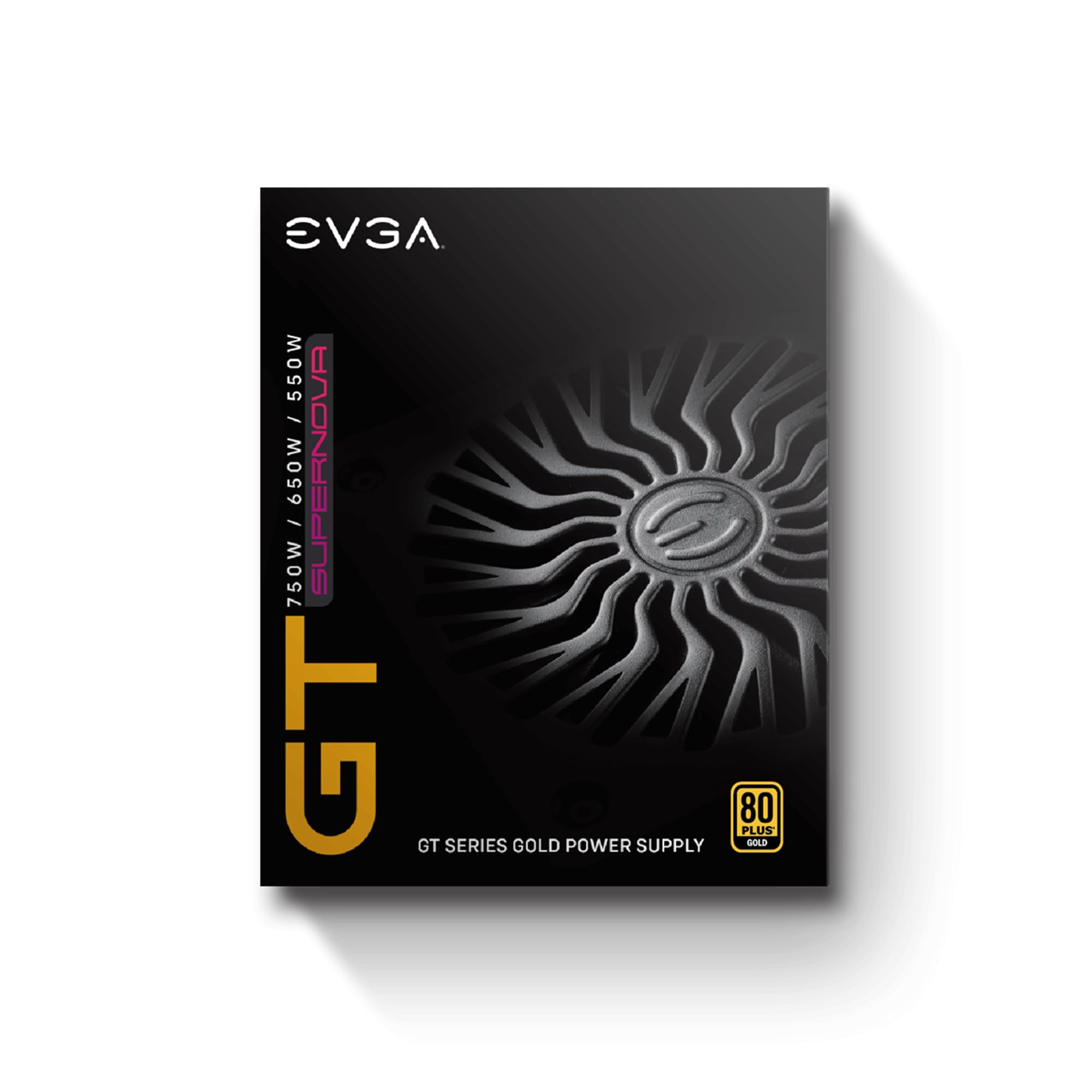 EVGA Supernova 550 GT, 80 Plus Gold 550W, Fully Modular, Auto Eco Mode with FDB Fan, 7 Year Warranty, Includes Power ON Self Tester, Compact 150mm Size, Power Supply 220-GT-0550-Y1
