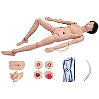 Manikin and Decubitus Modules for Medical Training in Nursing Manikin for Patient Care with Interchangeable Genitals
