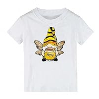 Off The Shoulder Tops Big Girls Print Short Sleeved T Shirt 1 to 10 Years Old Children Spaghetti Shirts for Girls