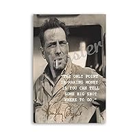 RUIUIPTG Movie Actor Poster Humphrey Bogart Quote Art Poster (2) Canvas Painting Wall Art Poster for Bedroom Living Room Decor 08x12inch(20x30cm) Unframe-style
