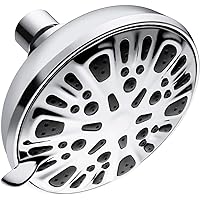 Shower Head, High Pressure Shower Head, Fixed Shower Head with 9 Spray Settings, Easy to Install, Chrome Panel with Adjustable Metal Swivel Ball Joint