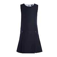 Tommy Hilfiger Girls Solid Jumper Dress, Kids School Uniform Clothes, Little, Big, Or Plus Size