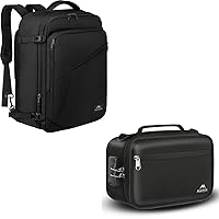 MATEIN Carry on Backpack, Extra Large Travel Backpack Expandable Airplane Approved Weekender Bag for Men and Women, Smell Proof Bag, Odor Proof Bags Stash Box Container with Combination Lock