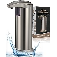 Automatic Soap Dispenser, 8.45oz/250ml Touchless Hand Free Soap Dispenser with 3 Adjustable Levels Control, Equipped with Infrared Motion Sensor Smart for Bathroom Kitchen School Hotel
