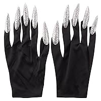 Horrible Claw Gloves Funny Cosplay Party Sparkling Long Nails Witches Fingernails Claw Gloves Dress Up Claw Gloves