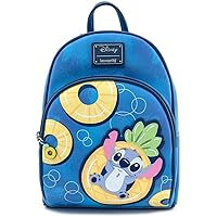 Loungefly x Disney Lilo And Stitch Pineapple Floaty Stitch Mini Backpack (One Size, Multi)