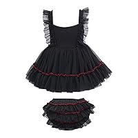 Girls Summer Flying Sleeves Lace Mesh Stitching Solid Color Fashion Dress Baby Girl Floral Dress