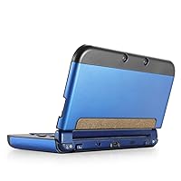 TNP New 3DS Case (Navy Blue) - Plastic + Aluminium Full Body Protective Snap-on Hard Shell Skin Case Cover for New Nintendo 3DS 2015 - [New Modified Hinge-Less Design]