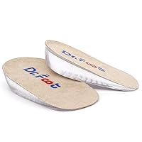 Dr.Foot Height Increase Insoles, Heel Cushion Inserts, Heel Lift Inserts for Leg Length Discrepancies (Small (1