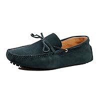 TDA Men's New Knot Suede Driving Loafers Penny Boat Shoes