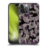 Head Case Designs Dogs Animal Camo Patterns Hard Back Case Compatible with Apple iPhone 14 Pro Max