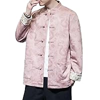 Autumn Chinese Style Shirt Jacket Men's Retro Loose Casual High Street Long-Sleeved Shirts Men Tops Male Clothes
