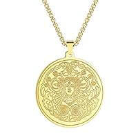 Chereda Ancient Stainless Steel Women Necklace Freyja Second Symbol Is A Goddess Associated With Love Sex Beauty Fertility Jewelry