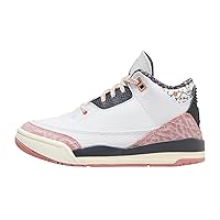 Jordan 3 Retro red Stardust Little Kids Shoes-Size 1.5