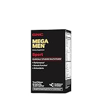 GNC Mega Men Sport Multivitamin | Performance, Muscle Function, and General Health | 90 Count